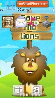Скриншот темы Save Lions