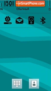 Turquoise Touch tema screenshot