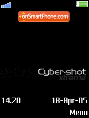 Cyber-shot SONY es el tema de pantalla