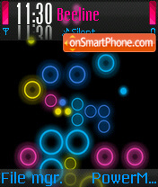 Neon tema screenshot