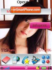Asian girl theme screenshot