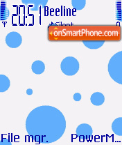 Скриншот темы Blue Dots Lind