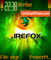 Capture d'écran Fire Foxx thème