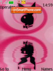 Playboy Pink Animated tema screenshot