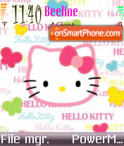 Hello Kitty 27 es el tema de pantalla