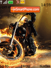 Capture d'écran Ghost Rider thème
