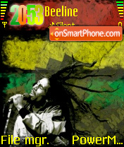 Capture d'écran Bob Marley Kuring thème