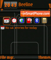 Скриншот темы Nokia Grey 01