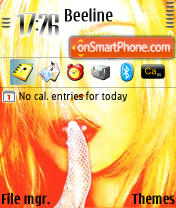 Capture d'écran Madonna 01 thème