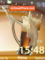 Capture d'écran Beer clock thème