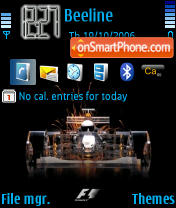 Скриншот темы Formula 1