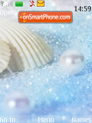 Pearls shining theme screenshot