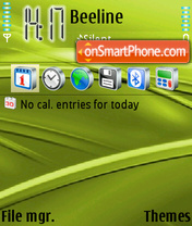 Green Kubik theme screenshot
