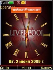 Capture d'écran SWF clock Liverpool thème