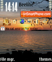Capture d'écran Sunrise thème