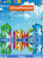Summer time animated theme screenshot