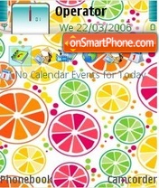 Abstract orange theme screenshot