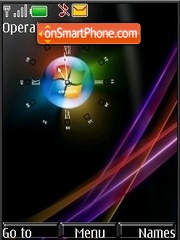 Capture d'écran Windows Vista (SWF clok) thème