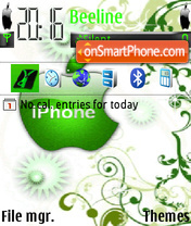 Apple Iphone theme screenshot