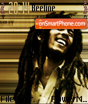 Скриншот темы Rasta Bob Marley