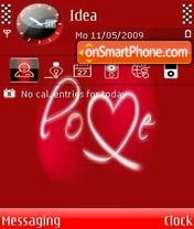 Love theme screenshot