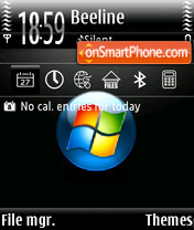 Скриншот темы Vista Logo