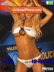 Capture d'écran Policia girl thème