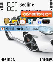 Скриншот темы Porsche Cayman S