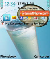 Water with lime theme screenshot