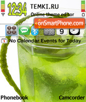 Capture d'écran Lime thème