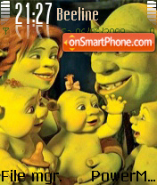 Скриншот темы Shrek Family
