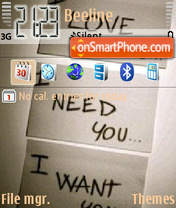 Love You 08 tema screenshot