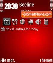Redhot fp1 theme screenshot