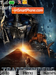 Transformers 2 revenge of the fallen theme screenshot
