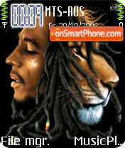 Capture d'écran Bob Marley thème