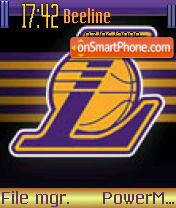 Скриншот темы Lakers Logo