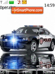 Police car theme screenshot