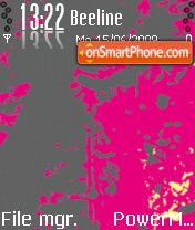 Capture d'écran Pink thème