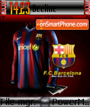 Скриншот темы FC Barcelona