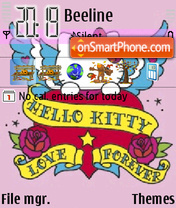 Hello Kitty 28 theme screenshot