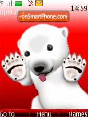 Скриншот темы Animated Bear 01