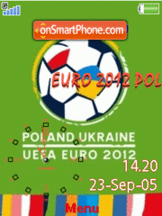 Capture d'écran Euro 2012 thème