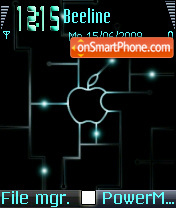 Capture d'écran Apple Tech thème