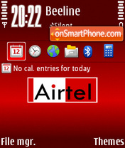 Скриншот темы Airtel