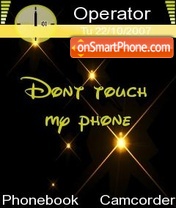 Dont Touch tema screenshot