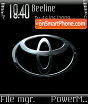 Скриншот темы Toyota 02