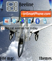 Plane tema screenshot