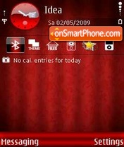 Red Abstract Lines theme screenshot