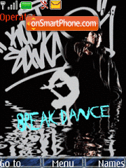 Скриншот темы Break Dance Animated