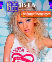 Christina Aguilera 7 theme screenshot
